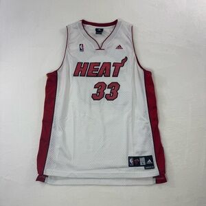 Vintage Alonzo Mourning #33 Miami Heat Jersey Adidas Men’s Sz L